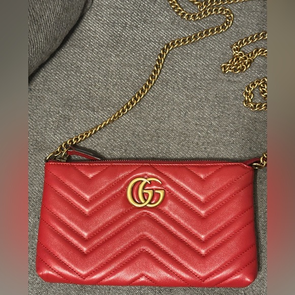 Gucci GG Marmont Matelasse Mini Chain Bag - Picture 1 of 5